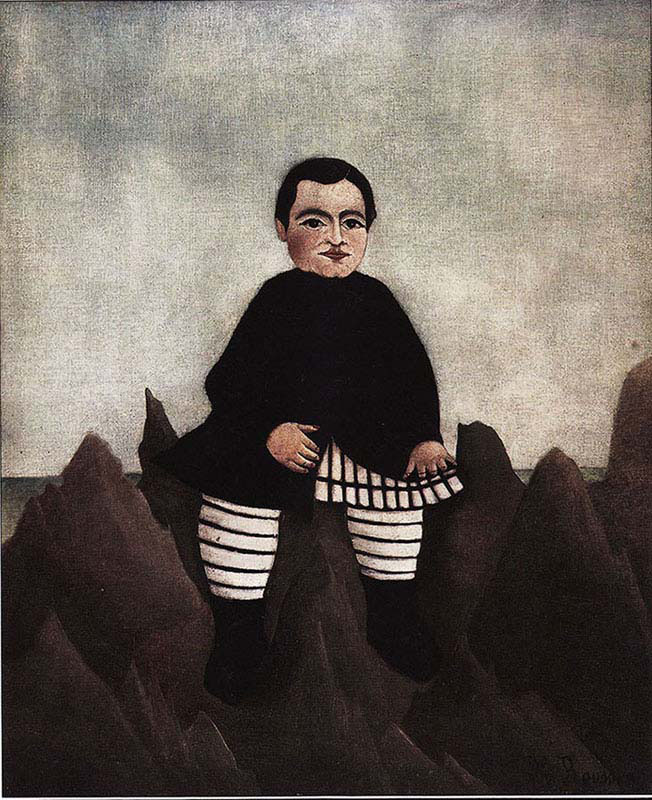 Boy on the rocks